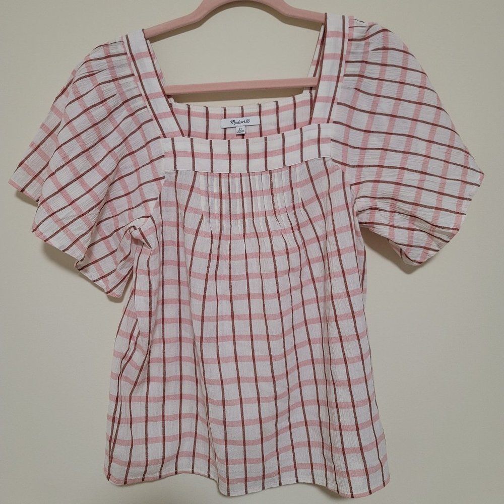Madewell Women's Plaid Top XS